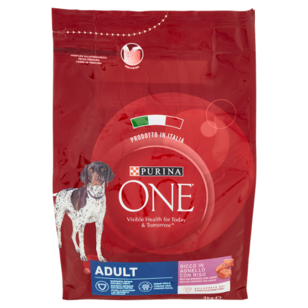 PURINA ONE Adult Ricco in Agnello con Riso 3 kg