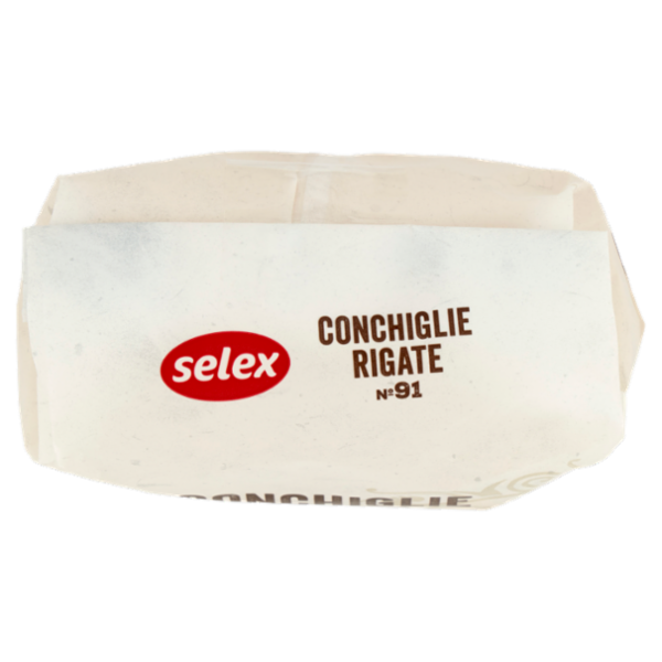 Selex Pasta di Semola Trafilata al Bronzo Conchiglie Rigate 500 g