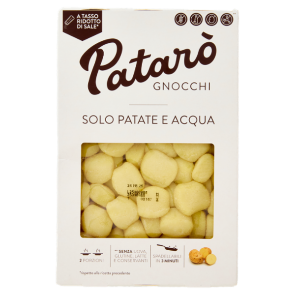 Patarò Gnocchi Solo Patate e Acqua 400 g