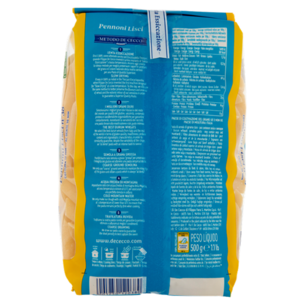De Cecco Pennoni Lisci n°38 500 g