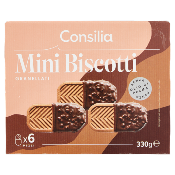 Consilia 6 Minibiscotti Ripieni di Gelato Granellati 320 g