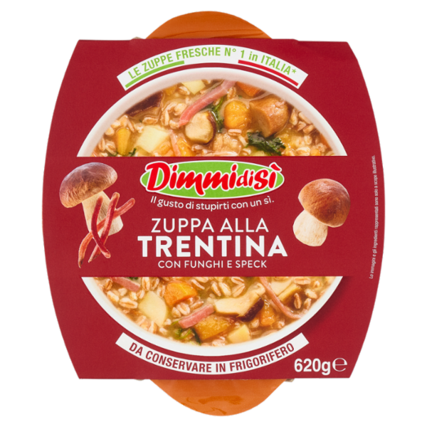 DimmidiSì Zuppa alla Trentina con Funghi e Speck 620 g