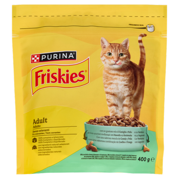PURINA FRISKIES Adult Coniglio e Pollo e con Verdure 400g