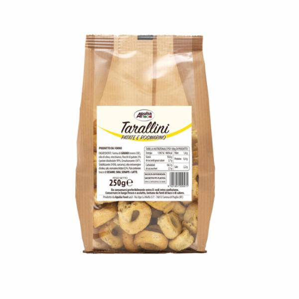 Apulia Food Tarallini Patate e Rosmarino 250 g