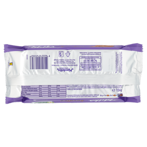 Milka Cookies Sensation, cookies ripieni di cioccolato al latte Milka - 156g