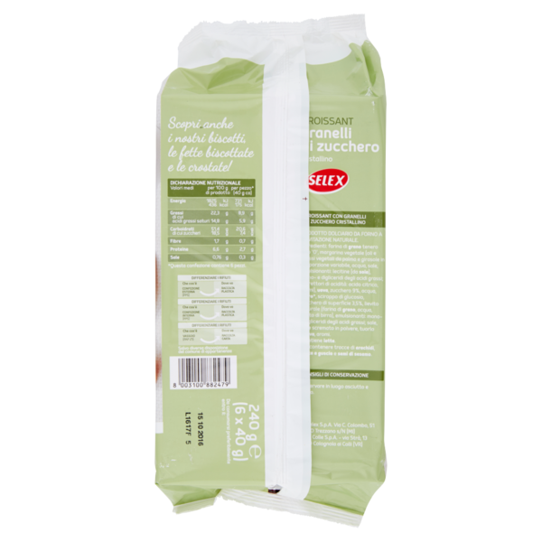 Selex Croissant Zuccherati in Superfice 6x40 g