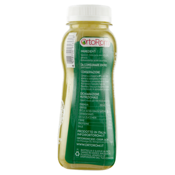 OrtoRomi Estratto di Avocado spinacio, pera e mela 250 ml
