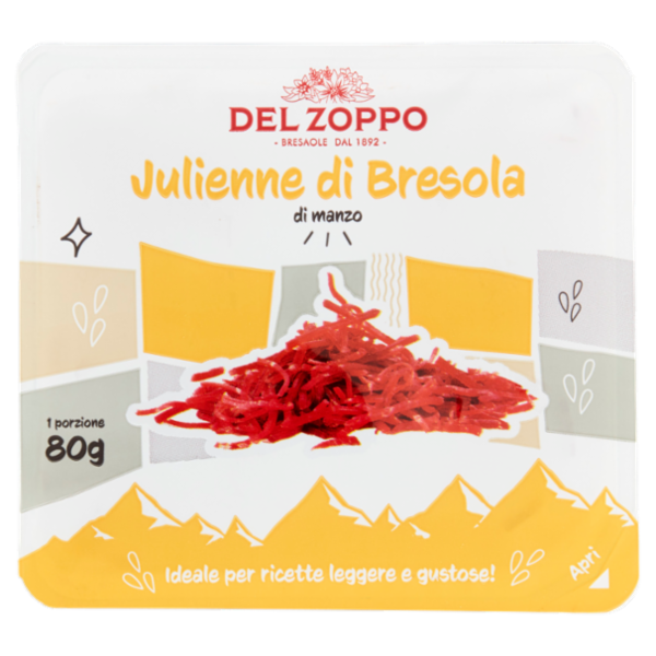 Del Zoppo Julienne di Bresola di manzo 80 g