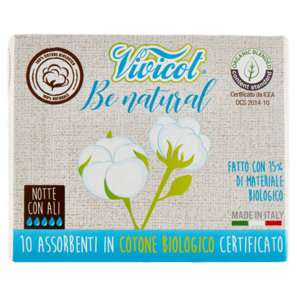 Vivicot Be natural Notte con Ali 10 pz