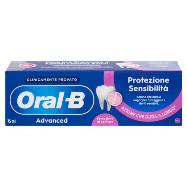 Oral-B Advanced Dentifricio Protezione Sensibilità Sensazione di Comfort 75 ml
