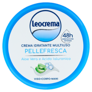 Leocrema Crema Idratante Multiuso Pellefresca Aloe Vera e Acido Ialuronico 150 Ml