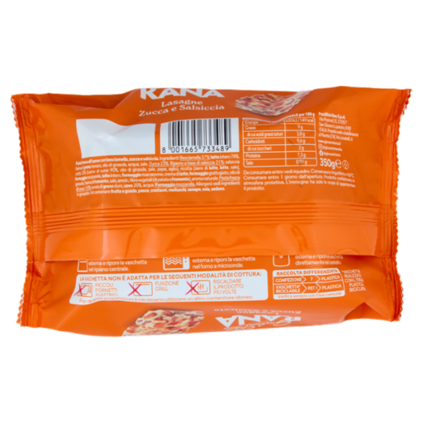 Giovanni Rana Lasagne Zucca e Salsiccia 350 g