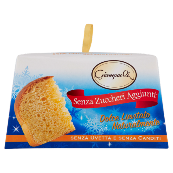 Giampaoli Senza Zuccheri Aggiunti* Dolce Lievitato Naturalmente Senza Uvetta e Senza Canditi 600 g