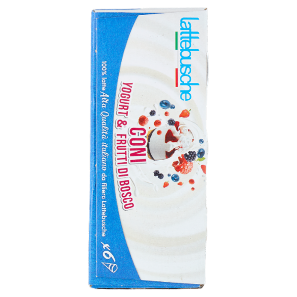 lattebusche Coni Yogurt & Frutti di Bosco 6 x 70 g