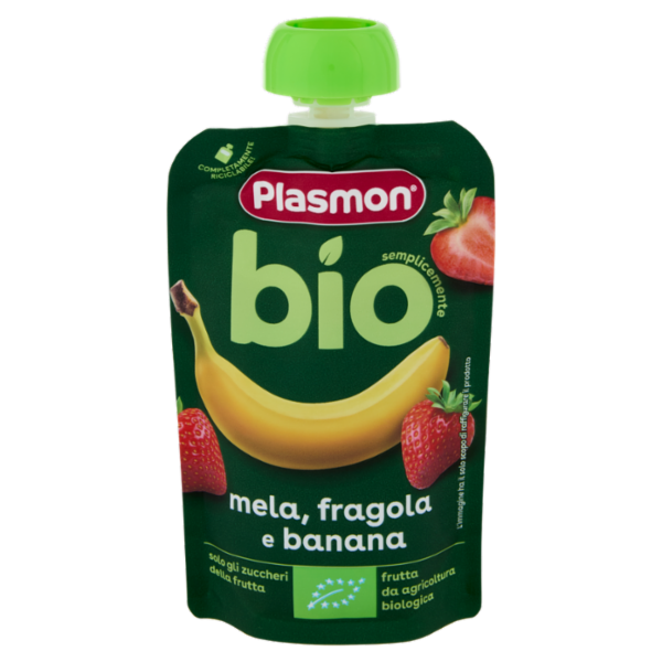 Plasmon semplicemente bio mela, fragola e banana 100 g