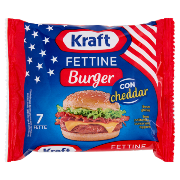 Kraft Fettine Burger con cheddar 7 Fette 175 g