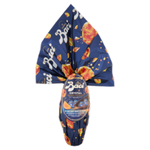 BACI PERUGINA Uovo Di Pasqua Cioccolato All'Arancia Crystal Con Sorpresa e 4 Cioccolatini 265g