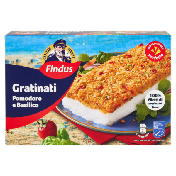 Capitan Findus I Gratinati Merluzzo con Pomodoro e Basilico 380 g