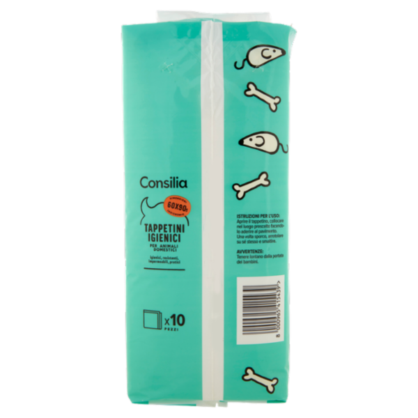 Consilia Tappetini Antiodore per Animali 60X90 cm 10 pezzi