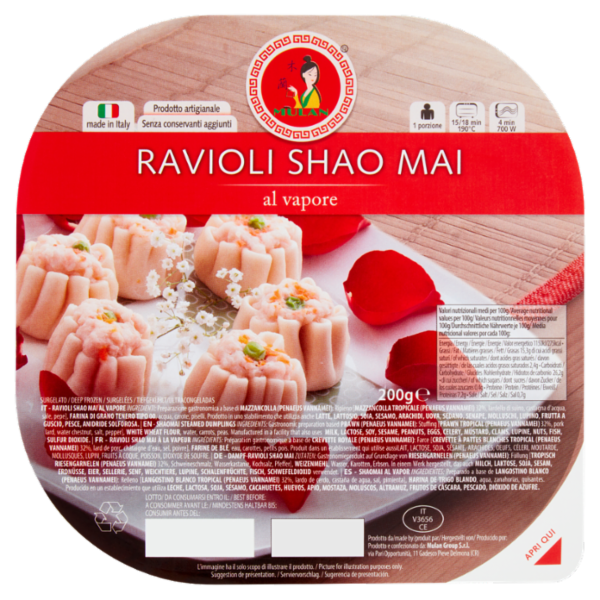 Mulan Ravioli Shao Mai al vapore Surgelato 200 g