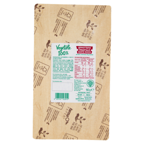 Vegetale 100% Affettato Vegetale Gusto Ricco 90 g