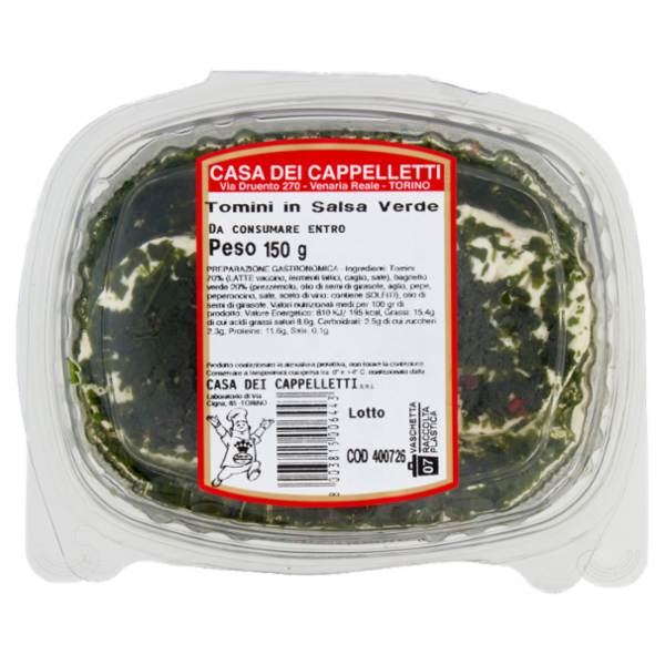 Casa dei Cappelletti Tomini in Salsa Verde 150 g