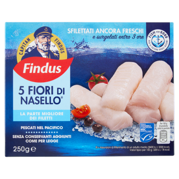 Capitan Findus 5 Fiori Di Nasello 250 g