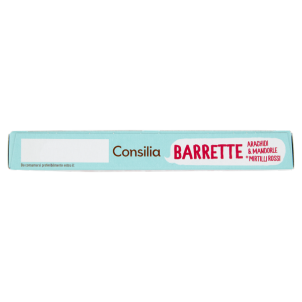 Consilia Barrette di Cereali con Arachidi, Mandorle e Mirtilli Rossi 4x30 g