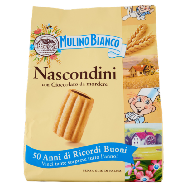 Mulino Bianco Nascondini Biscotti con Cioccolato da Mordere 600g