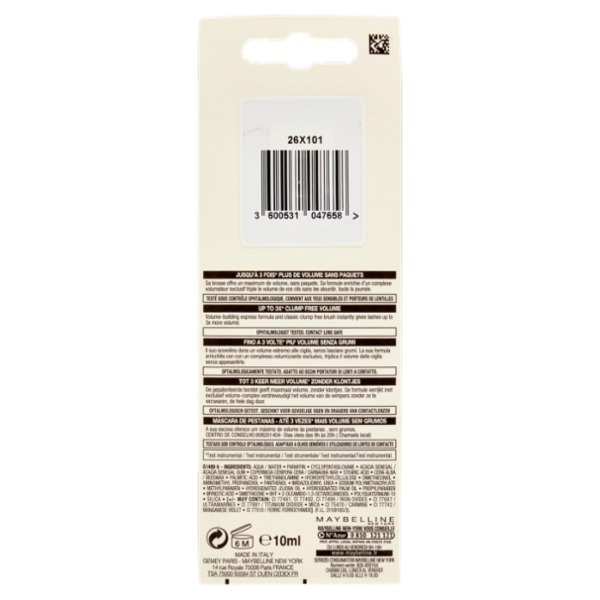 Maybelline New York Classic Volum' Express Mascara volume naturale 10 ml