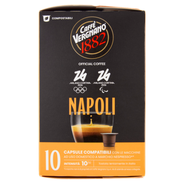 Caffè Vergnano 1882 Napoli Capsule Compatibili Nespresso* 10 x 5 g