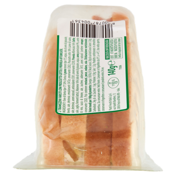 Fratelli Beretta Tramezzini Classici Prosciutto Cotto e Provola 140 g
