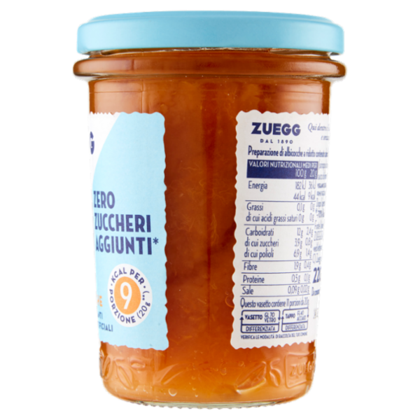 Zuegg Zero Zuccheri Aggiunti* Albicocche 220 g