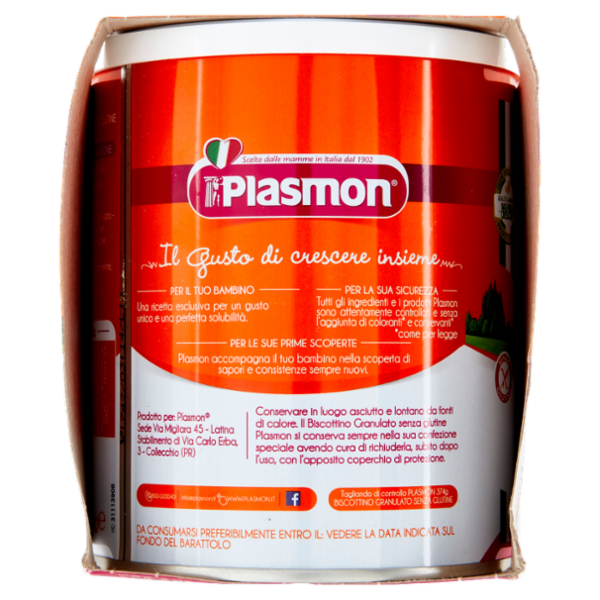 Plasmon Primi Mesi Biscottino Granulato senza glutine 2 x 374 g