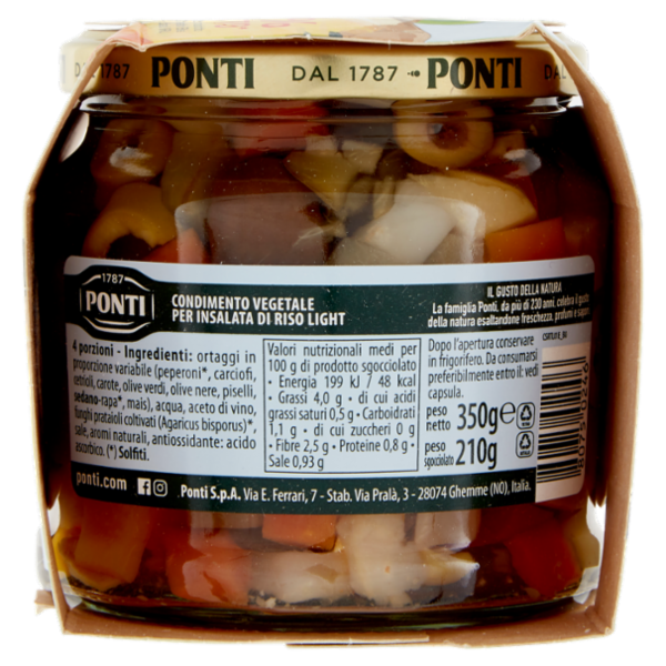 Ponti Peperlizia Insalata per Riso Light Senza Olio 2 x 350 g