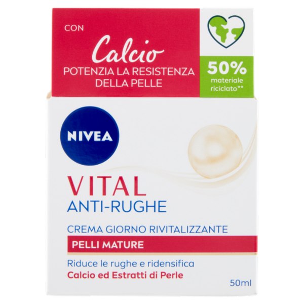 Nivea Vital Anti-Rughe Crema Giorno Rivitalizzante Pelli Mature 50 ml