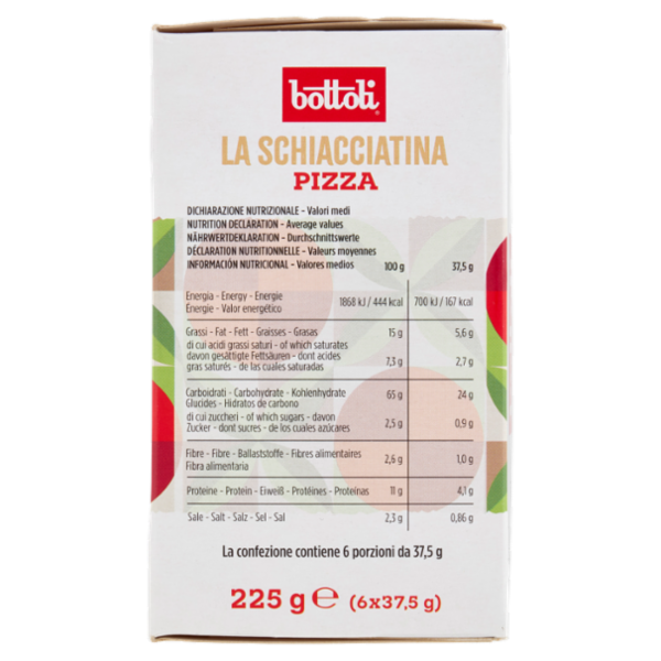 bottoli la Schiacciatina Pizza 6 x 37,5 g