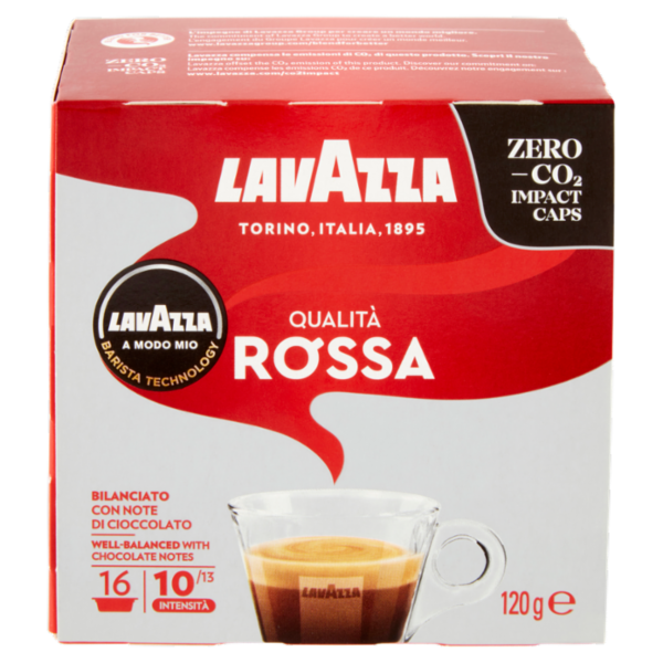 Lavazza A Modo Mio Qualità Rossa 16 Capsule 120 g