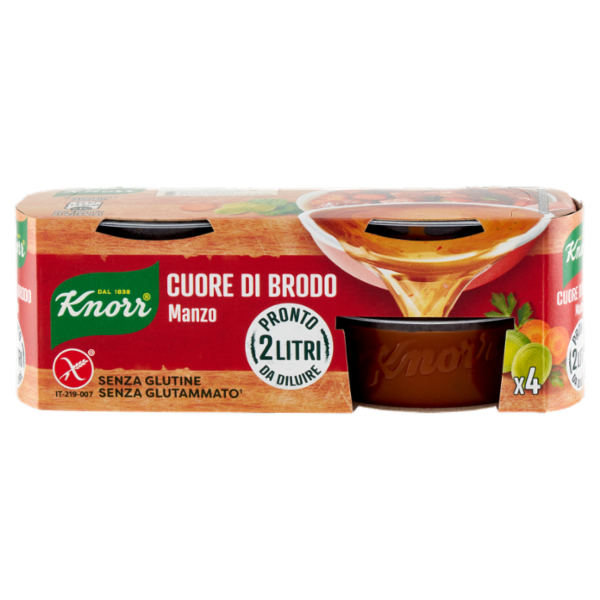 Knorr Cuore di Brodo Manzo 4 x 28 g