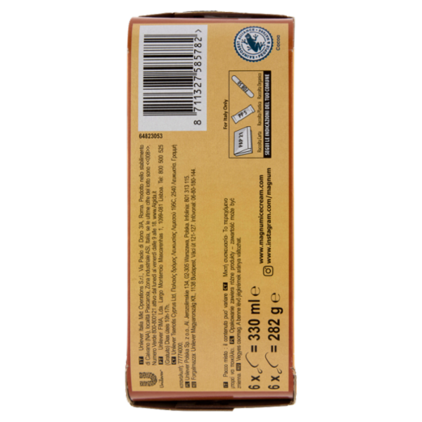 Magnum mini Double Caramel Almond - Gold Caramel Billionaire 6 gelati 282 g