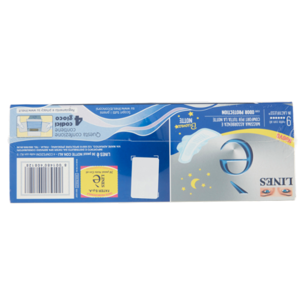 Lines è Assorbenti notte con ali 4 x 9 pz