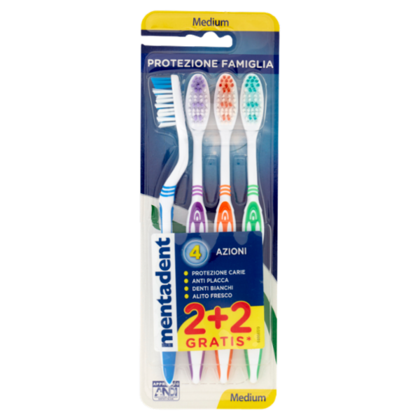Mentadent Protezione Famiglia Medium 2 + 2 pz