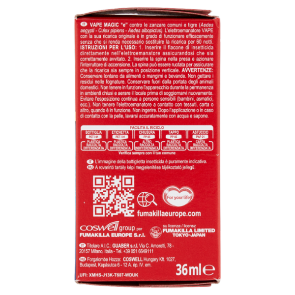 VAPE Liquido Classic Ricarica 36 ml