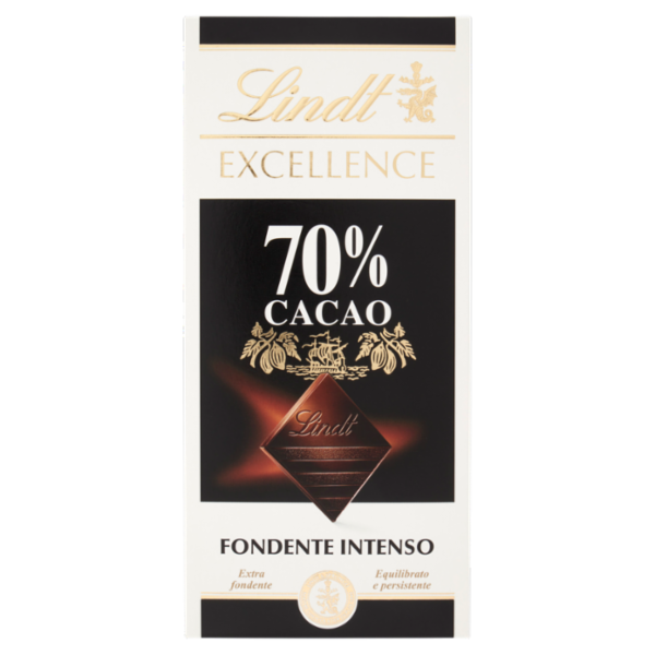 Lindt Excellence Tavoletta Cioccolato Fondente 70% 100 g