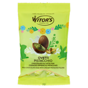 Witor's Ovetti Pistacchio Cioccolato Al Latte Con Cremoso Ripieno Al Pistacchio 110 g