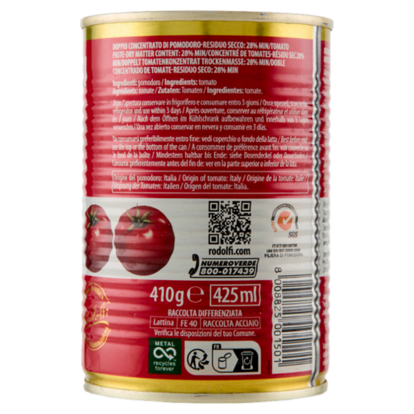 Rodolfi Alpino Concentrato di Pomodoro 410g