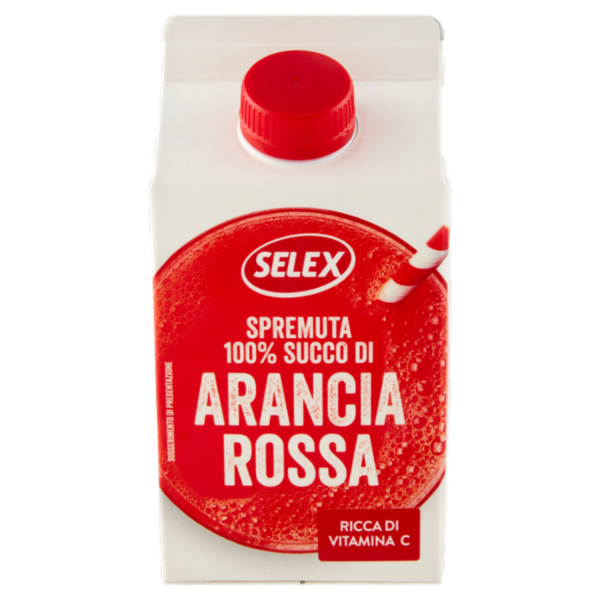 Selex Spremuta 100% Succo di Arancia Rossa 500 ml