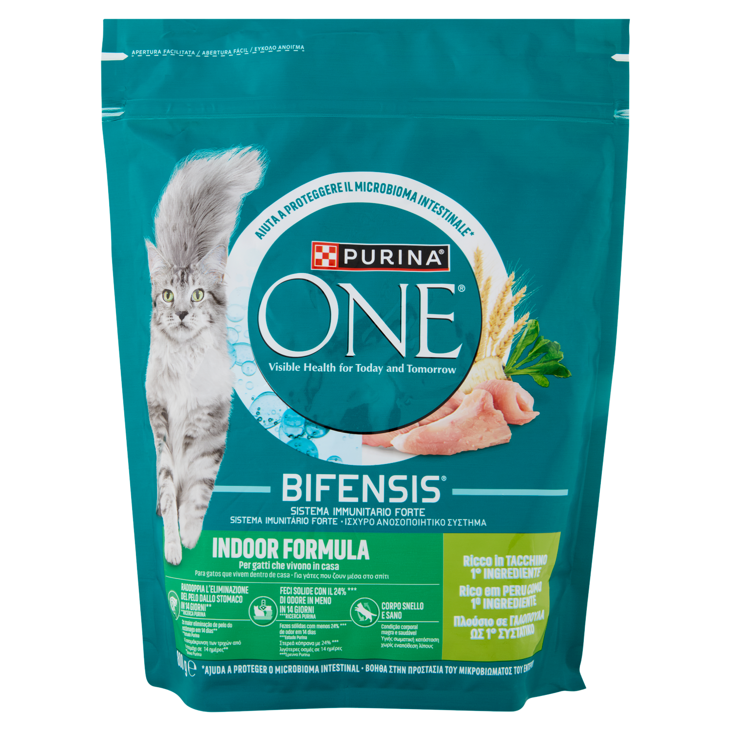 PURINA ONE Bifensis Indoor Formula Tacchino 800g