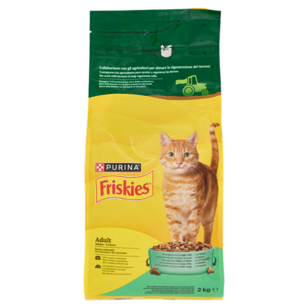 PURINA FRISKIES Adult Coniglio e Pollo e con Verdure 2kg