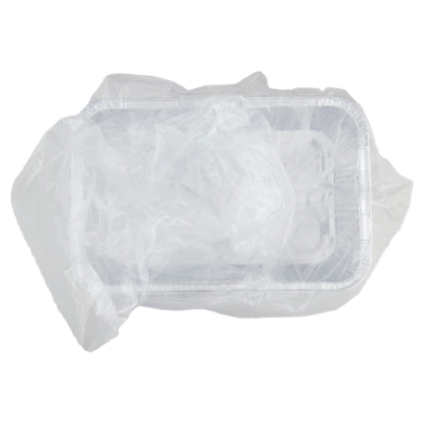 Vanto Contenitore in Alluminio Senza Coperchio 21x14x3,5 cm 100 pezzi